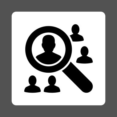 İstemciler yuvarlak kare düğmeye keşfetmek