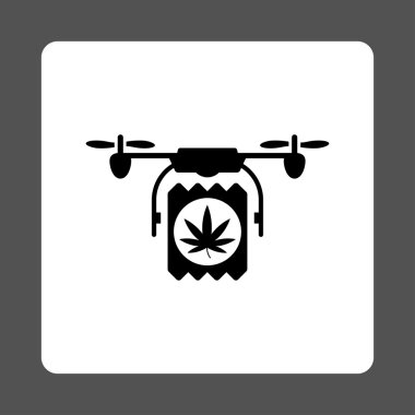 Pharmaceutical Air Copter Shipment Rounded Square Button