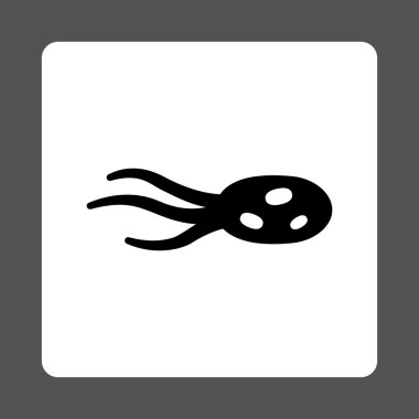 Enfeksiyon yuvarlak kare düğme rahatsız