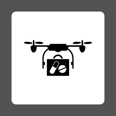 Tıbbi Airdrone nakliye yuvarlak kare düğme