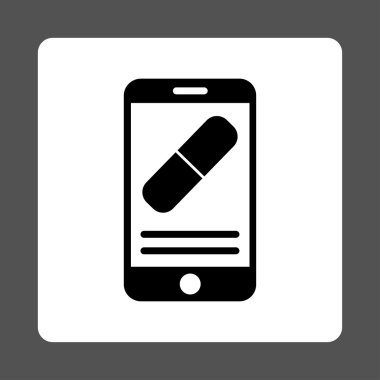 İlaç Online bilgi yuvarlak kare düğme