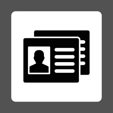 Hasta hesapları yuvarlak kare düğme