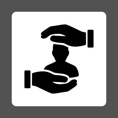 Hastalık sigortası yuvarlak kare düğme