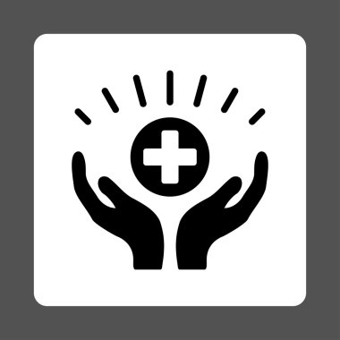 Tıbbi refah yuvarlak kare düğme