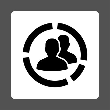 Hastalık diyagramı yuvarlak kare düğme