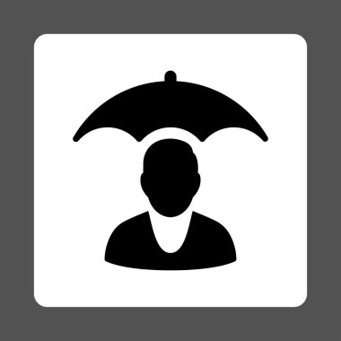 Sickness Safety Rounded Square Button