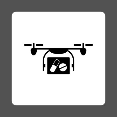 Tıbbi uçak yuvarlak kare düğme