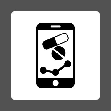 Eczane Online raporu yuvarlak kare düğme