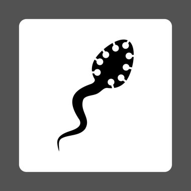 Bulaşıcı mikrop yuvarlak kare düğme