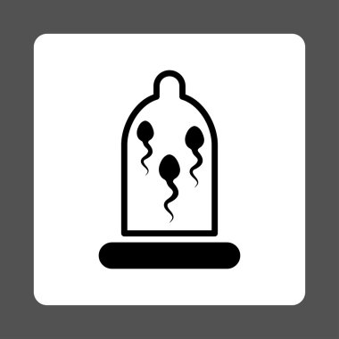 Koruyucu sperm yuvarlak kare düğme