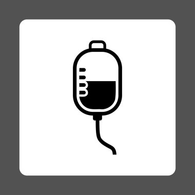 Terapi damlalık yuvarlak kare düğme