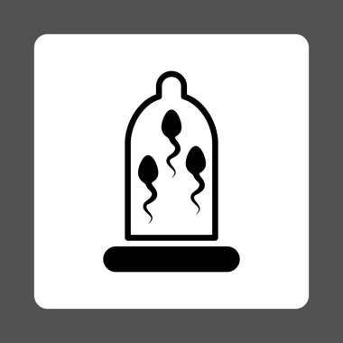 Sperm koruma yuvarlak kare düğme