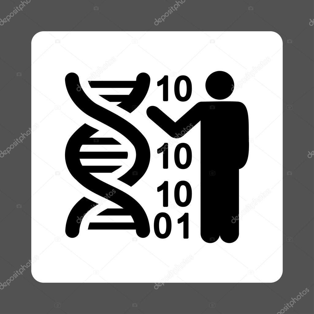 DNA Code Report Rounded Square Button