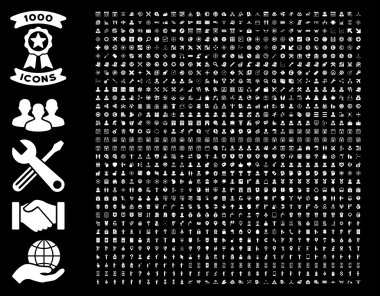 Set Of 1000 Flat Vector Icons
