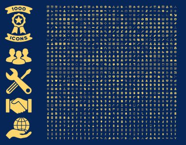 Set Of 1000 Flat Vector Icons
