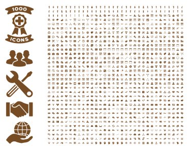 Set Of 1000 Flat Vector Icons