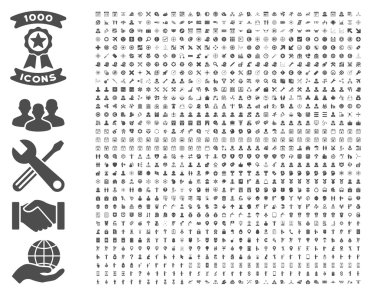 Set Of 1000 Flat Vector Icons