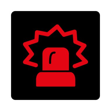 Siren yuvarlak kare düğme