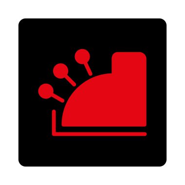 Para Makinesi Yuvarlak Kare Düğmesi