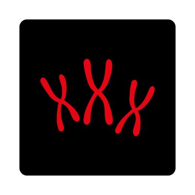 Kromozomlar Yuvarlak Kare Düğmesi