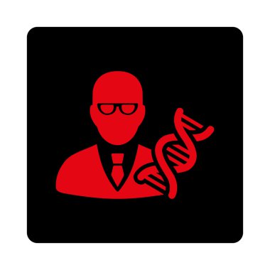 Genetic Engineer Rounded Square Button