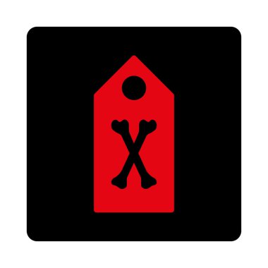 Ölü işaret yuvarlak kare düğme