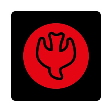 Düşen ruh yuvarlak kare düğme