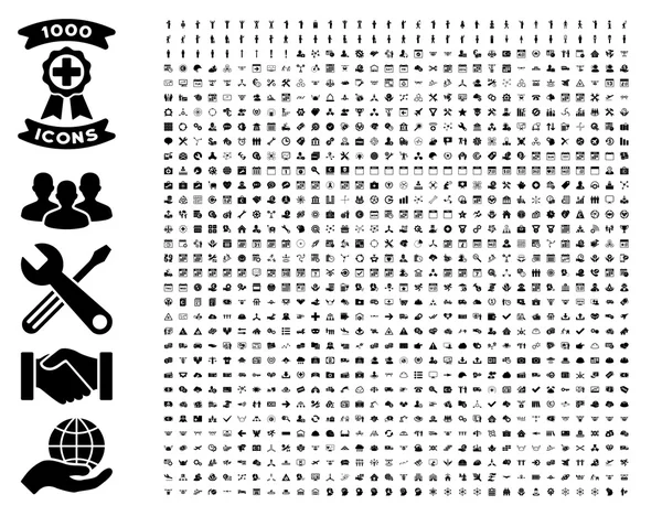 Set Of 1000 Flat Vector Icons