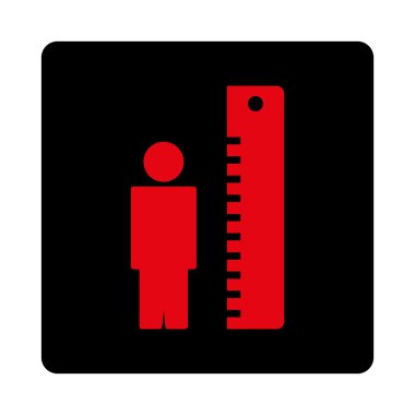 Yüksekliği metre kare düğme yuvarlak