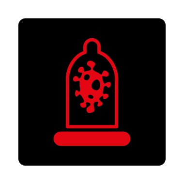 Enfeksiyon koruma yuvarlak kare düğme