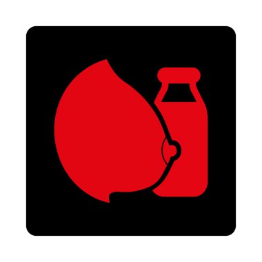 Anne Sütü Yuvarlak Kare Düğmesi