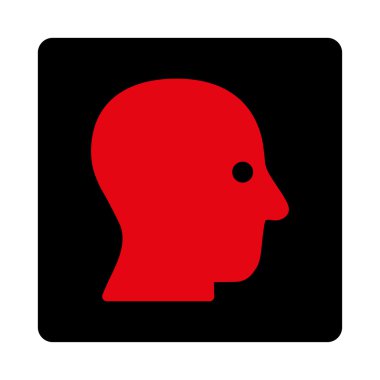 Sessiz kafa yuvarlak kare düğme