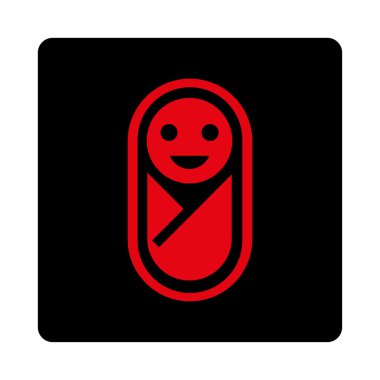 Bebek yuvarlak kare düğme