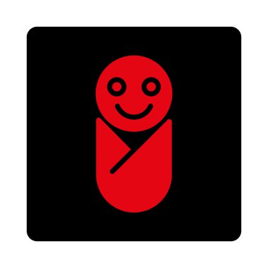 Bebek Yuvarlak Kare Düğmesi