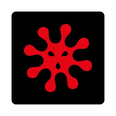 Enfeksiyon yuvarlak kare düğme