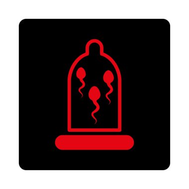 Doğum kontrolü sperm yuvarlak kare düğme