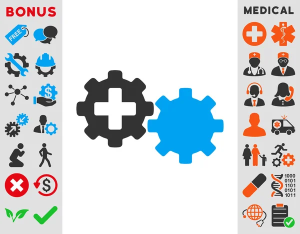 Ikona procesów medycznych — Wektor stockowy