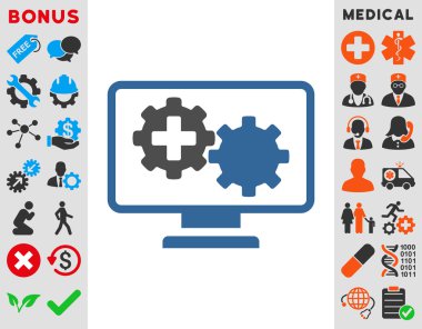 Medical Process Monitoring Icon clipart