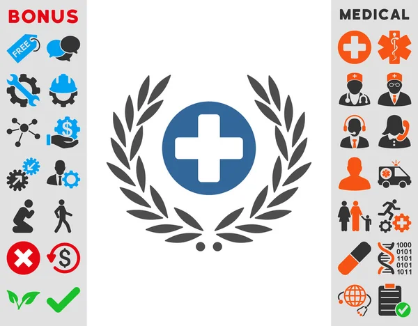 Icône Emblème des soins de santé — Image vectorielle