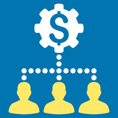 Endüstriyel banka müşterilerine simgesi