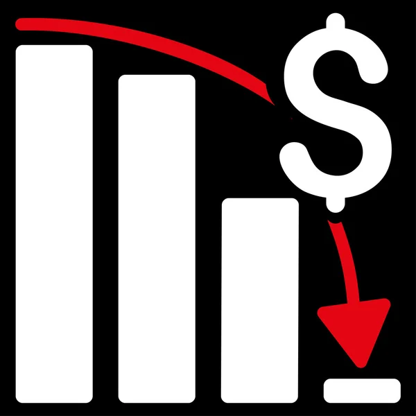 Icono de crisis financiera — Archivo Imágenes Vectoriales