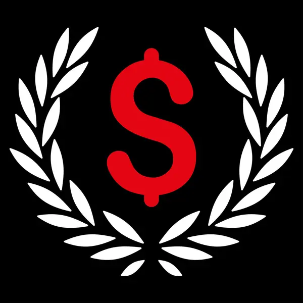 Laurel Bank embleem pictogram — Stockvector