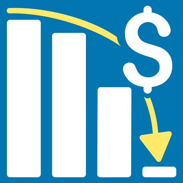 Icono de crisis financiera — Vector de stock