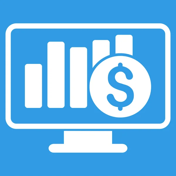 Ícone de monitoramento do mercado de ações —  Vetores de Stock