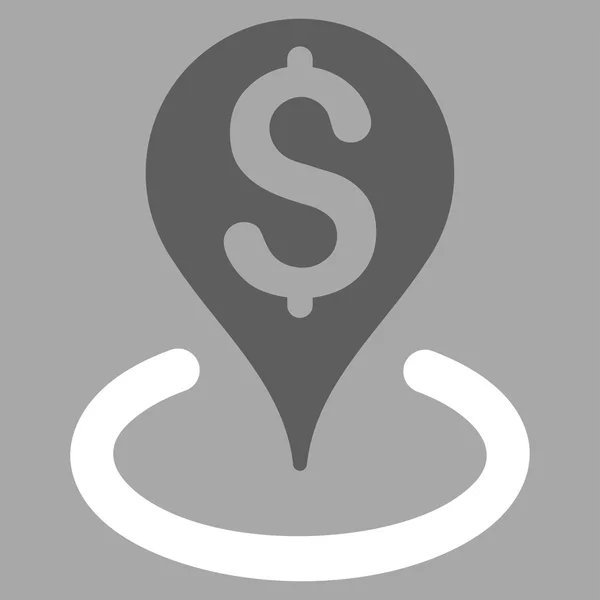 Bank locatiepictogram — Stockvector