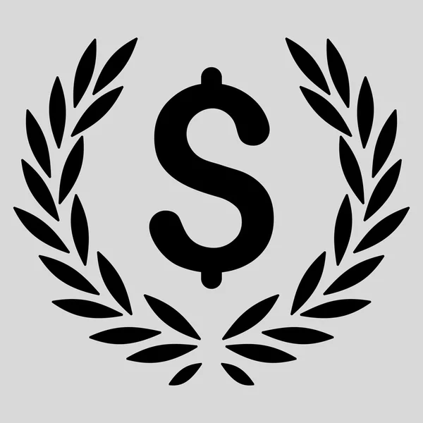 Laurel Banco Emblema Ícone — Vetor de Stock
