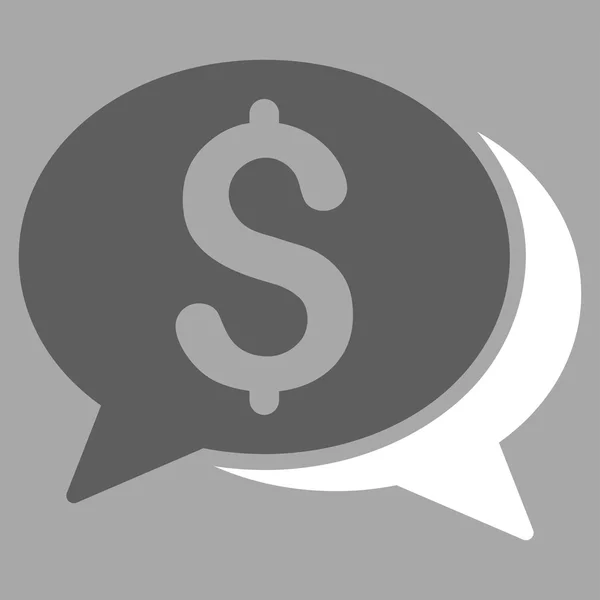 Financial Chat Icon — Vector de stoc