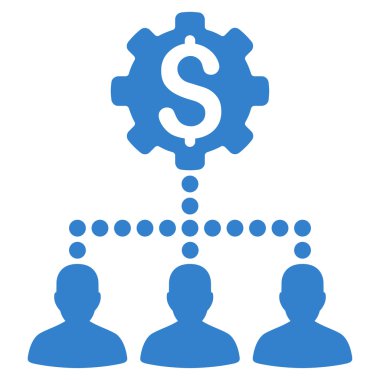 Endüstriyel banka müşterilerine simgesi