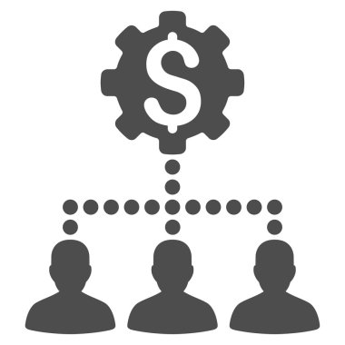 Endüstriyel banka müşterilerine simgesi