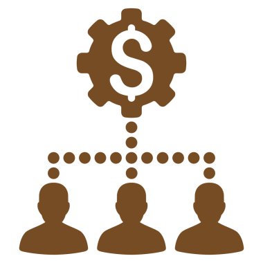 Endüstriyel banka müşterilerine simgesi